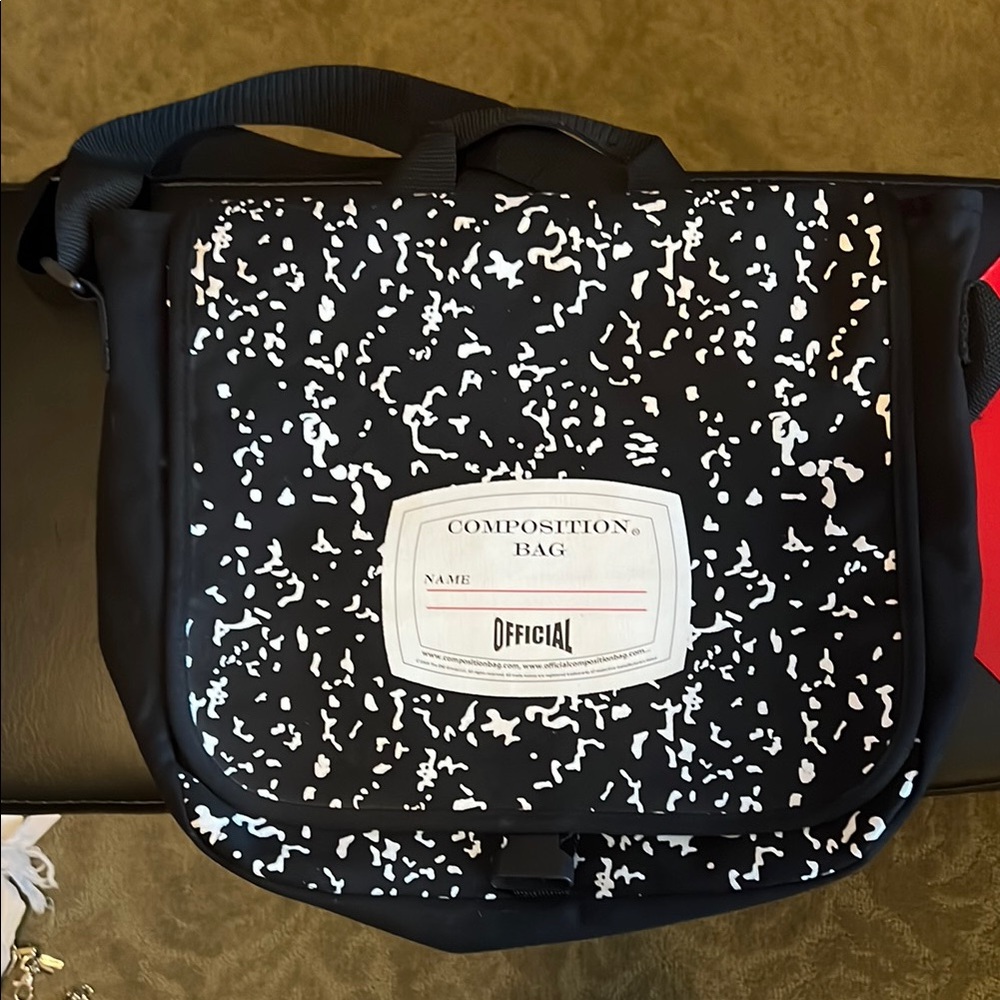 Black and White Composition Bag